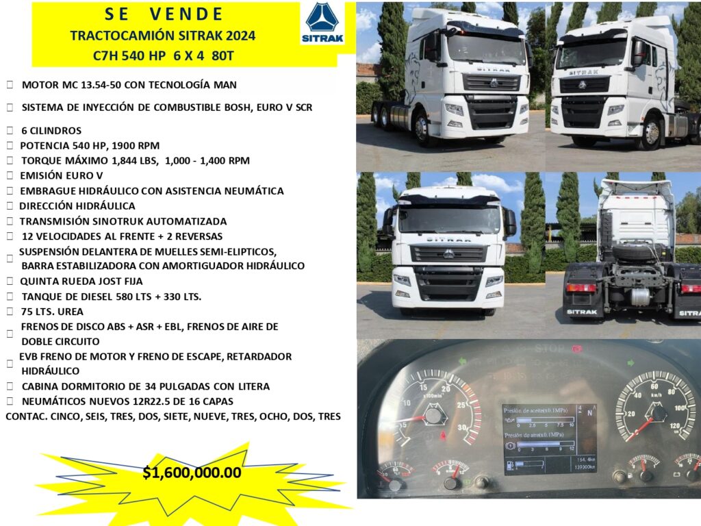 TRACTOCAMIÓN SITRAK 2024