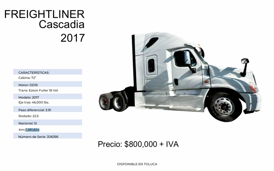 CASCADIA 2017  NACIONAL USADO